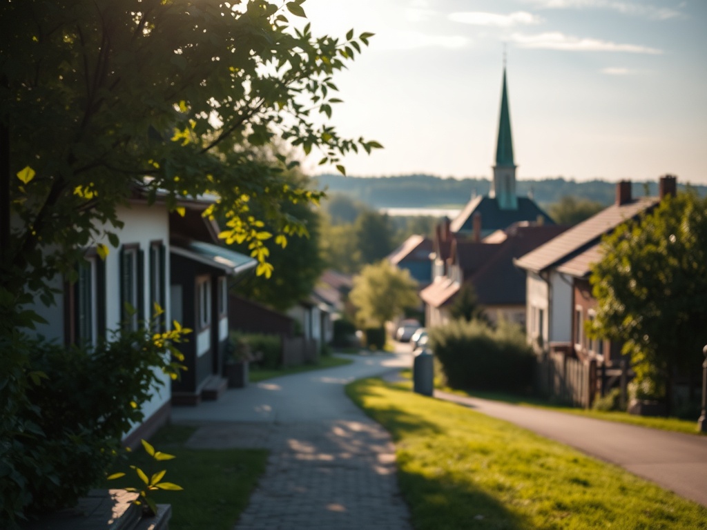 Białe i różowe kwiaty wiśni i czereśni na gałęziach w parku Rydułtowy wiosną