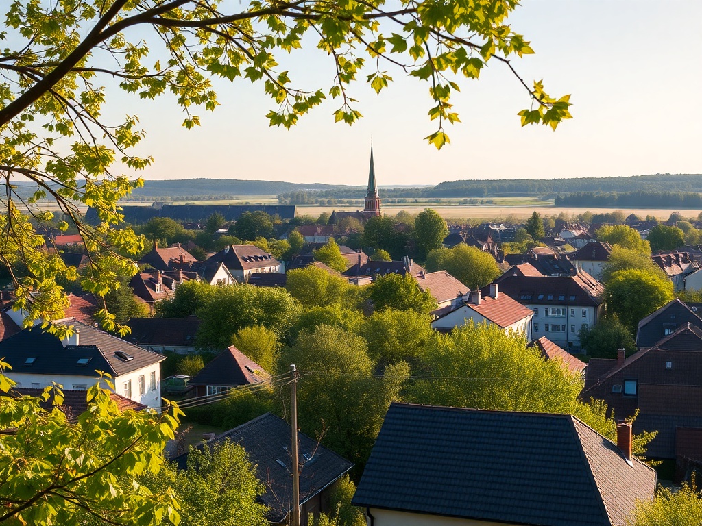 Aleja kwitnących kasztanowców w Rydułtowach, z białymi kwiatostanami w pełnym rozkwicie.